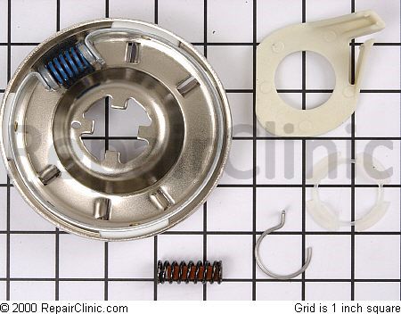 Whirlpool direct drive washing machine clutch assembly with hardware.