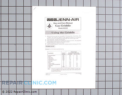 Manual, use & care 71002001        Main Product View