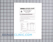 Manual, use & care - Part # 695320 Mfg Part # 71002001