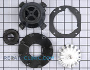 Wash Arm & Wash Arm Support - Part # 1238 Mfg Part # 5300808964
