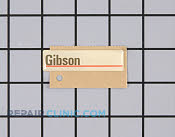 Label-nameplate, almond (not illustrated) - Part # 440125 Mfg Part # 215220330