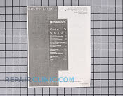 Manuals, Care Guides & Literature - Part # 493727 Mfg Part # 316000278