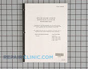 Manual, service-no refund - Part # 421609 Mfg Part # 16000448