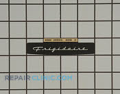 Nameplate,black - Part # 919129 Mfg Part # 154422303