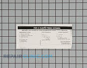 Instructions,charcoal filter - Part # 892693 Mfg Part # 5304423401