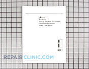 Owners manual - Part # 103830 Mfg Part # A1069208