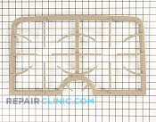 Burner Grate - Part # 1072916 Mfg Part # 74010127