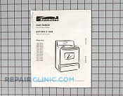 Owner's Manual - Part # 937858 Mfg Part # 316258006