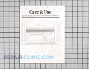Manual, use & care - Part # 597480 Mfg Part # 49-8376