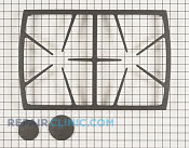 Burner Grate - Part # 1266709 Mfg Part # 72467SB