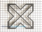 Burner Grate - Part # 1086817 Mfg Part # WB31X10004