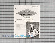 Manual, use & care - Part # 703896 Mfg Part # 74003821