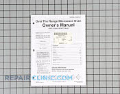 Owner's Manual - Part # 1024826 Mfg Part # 53001211