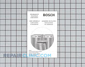 Manuals, Care Guides & Literature - Part # 1052866 Mfg Part # 584320