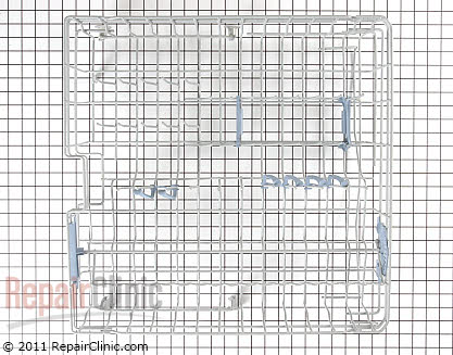 Upper Dishrack Assembly (OEM)  W10243301
