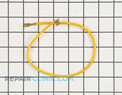 Wire, yellow (15") - Part # 1242569 Mfg Part # Y04100424