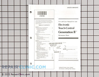 Owner's Manual M94D495 Main Product View