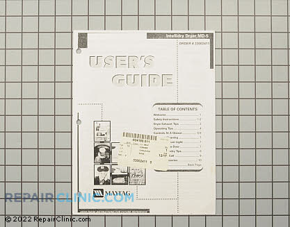 Manual, use & care 33002411 Main Product View