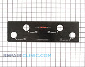 Control  Panel - Part # 499719 Mfg Part # 318021101