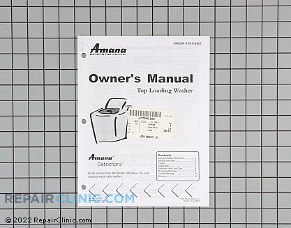 Mnl,owners(washer-dl 40118601 Main Product View