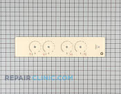 Glass control pnl assy (ad) - Part # 770854 Mfg Part # WB57T10072