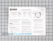 Operating instr srh - Part # 936613 Mfg Part # 131905200