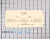 Overlay - Part # 449731 Mfg Part # 2180356