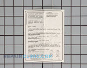 Tech sheet-wiring d - Part # 446304 Mfg Part # 216438400