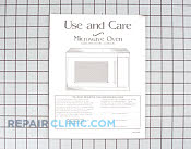 Manual, use & care - Part # 602480 Mfg Part # 51001200
