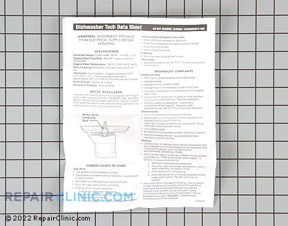 Service Tech Sheet 154435301       Main Product View