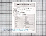 Manual, use & care - Part # 740235 Mfg Part # 913001