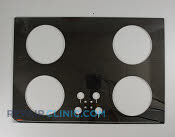 Glass top 30" black - Part # 342449 Mfg Part # 0304851