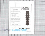 Parts list - Part # 533125 Mfg Part # 347429