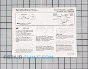 Manuals, Care Guides & Literature - Part # 601550 Mfg Part # 504478