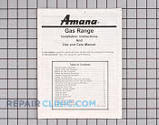 Owners manaul (am ga - Part # 356874 Mfg Part # 07717902