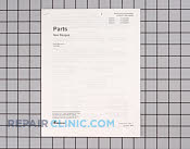 Manual, range parts - Part # 218000 Mfg Part # RA231001E