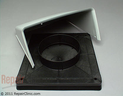 Wall Vent Cap for 5 Inch Duct A405 Main Product View