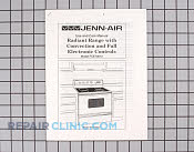 Manual, use & care - Part # 422052 Mfg Part # 16007479