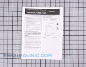 Manuals, Care Guides & Literature - Part # 785539 Mfg Part # 31001459