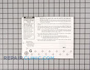 Wall template - Part # 627029 Mfg Part # 5303284154