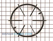 Grate d, black - Part # 1021838 Mfg Part # 487128