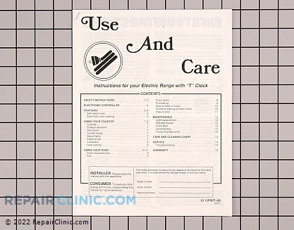 Owner's Manual 8113P007-60 Main Product View