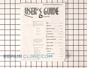 Manual, use & care (t - Part # 893432 Mfg Part # 16010376