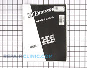 Owner's manual - Part # 1055125 Mfg Part # 802026