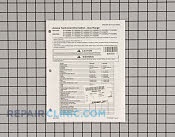 Tech sheet - Part # 800538 Mfg Part # RT2310002