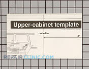 Sheet-top cabinet template - Part # 578892 Mfg Part # 4359560