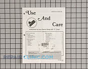 Manuals, Care Guides & Literature - Part # 724489 Mfg Part # 8113P021-60