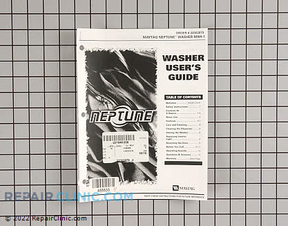 Owner's Manual 22002879 Main Product View