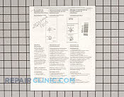 Manuals, Care Guides & Literature - Part # 1111929 Mfg Part # 23230262N005