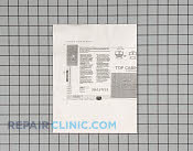 Manuals, Care Guides & Literature - Part # 898533 Mfg Part # 316137213
